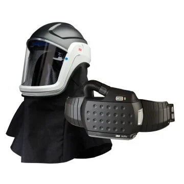 3M M-Series Flip-Up Face Shield & Safety Helmet M-407 with Heavy-Duty Adflo PAPR (890407HD)