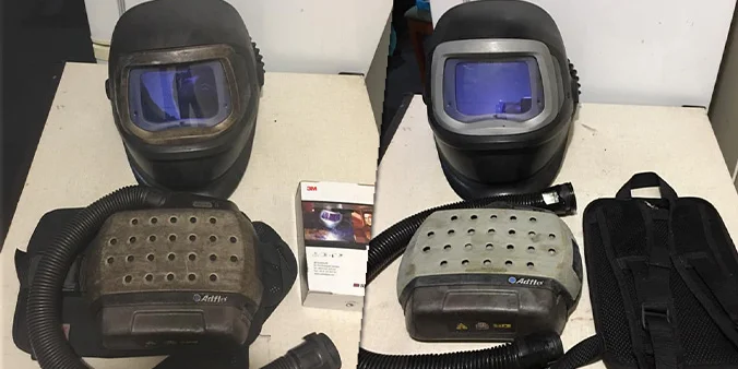 Why is welding helmet care and maintenance important?